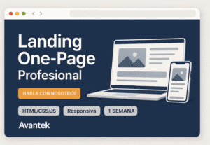 582654Landing One-Page profesional (HTML/CSS/JS) – Avantek